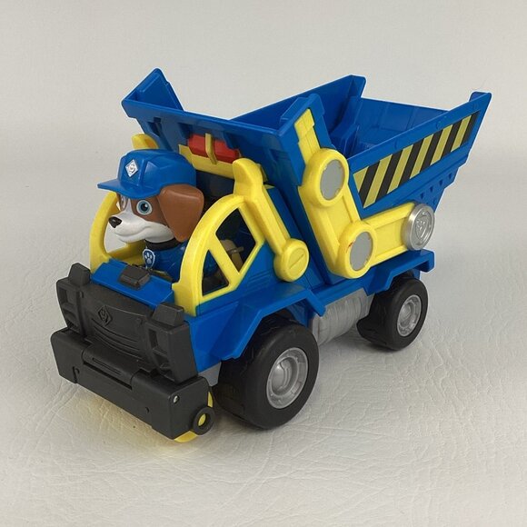 Paw Patrol Rubble & Crew Wheeler Action Figure Construction Dump Truck Vehicle - Picture 1 of 8